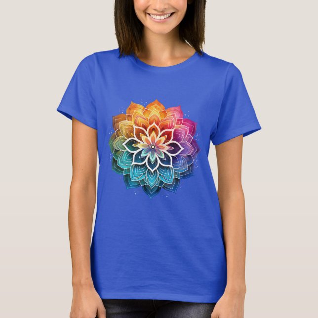 Camiseta Rainbow mandala (Frente)