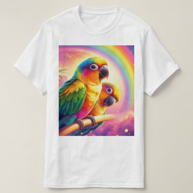Camiseta Rainbow Mango e Tango (Frente do Design)