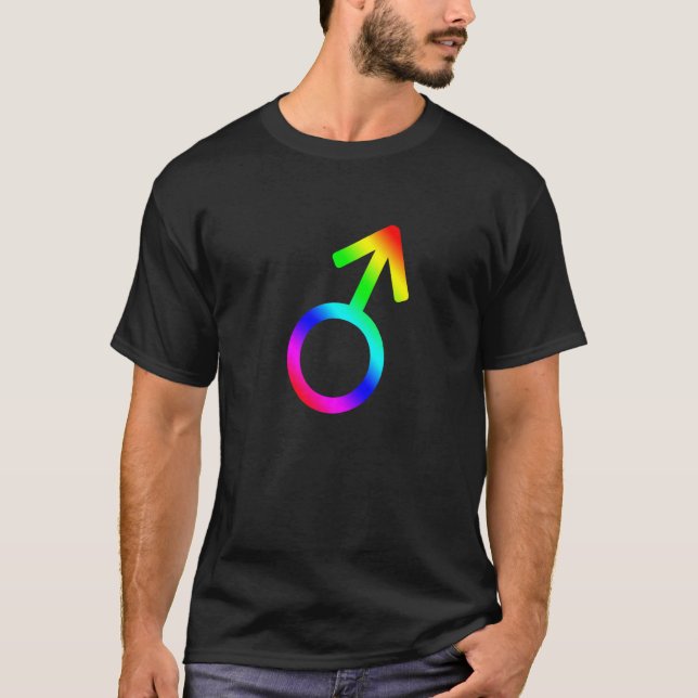Camiseta Rainbow Mars Glyph (Frente)