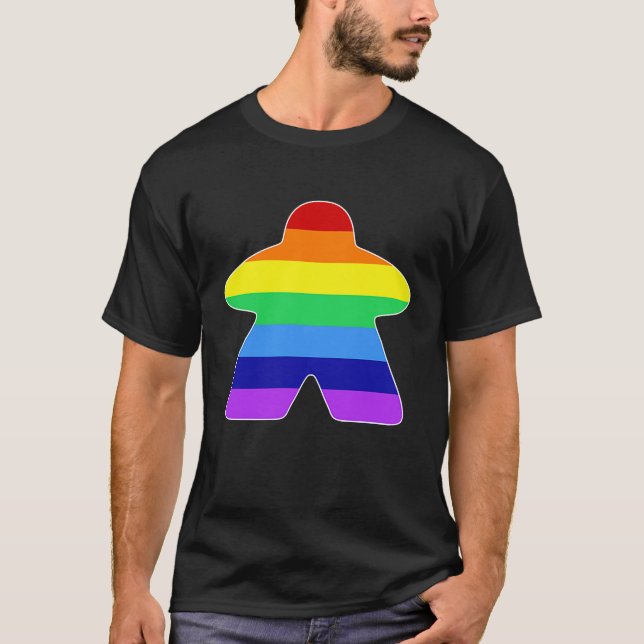 Camiseta Rainbow Meeple (Frente)
