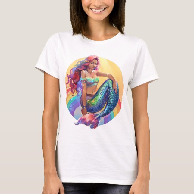 Camiseta Rainbow Mermaid (Frente)