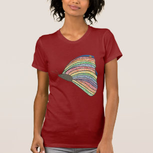 Camiseta Rainbow Mosaic Butterfly Tea por CherylsArt