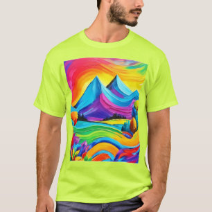 Camiseta Rainbow Mountain Majestade Art