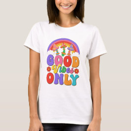 Camiseta Rainbow Mushroom Vibes