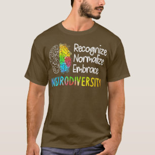 Camiseta Rainbow Neurodiversity Brain Spectrum ADHD Autismo