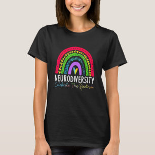 Camiseta Rainbow Neurodiversity Celebra o espectro