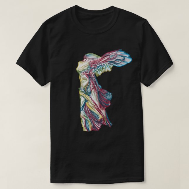 Camiseta Rainbow Nike da Escultura da Samotrácia - História (Frente do Design)