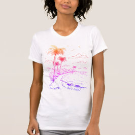 Camiseta Rainbow Palm Trees e Sandpiper Beach Life