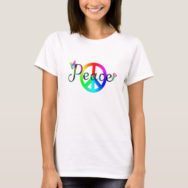 Camiseta Rainbow Peace (Frente)