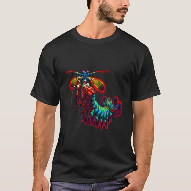 Camiseta Rainbow Peacock Tis Shrimp (Frente)