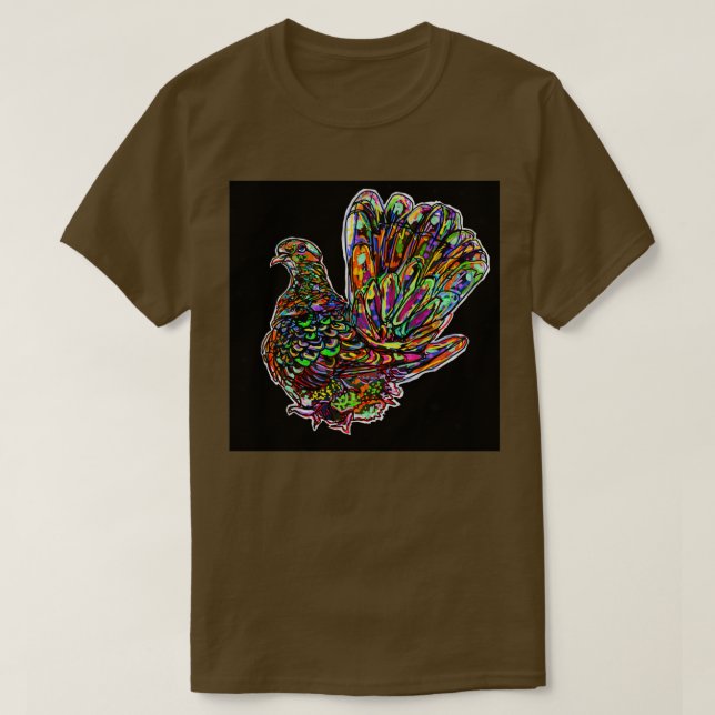 Camiseta Rainbow Pigeon 3 (Frente do Design)