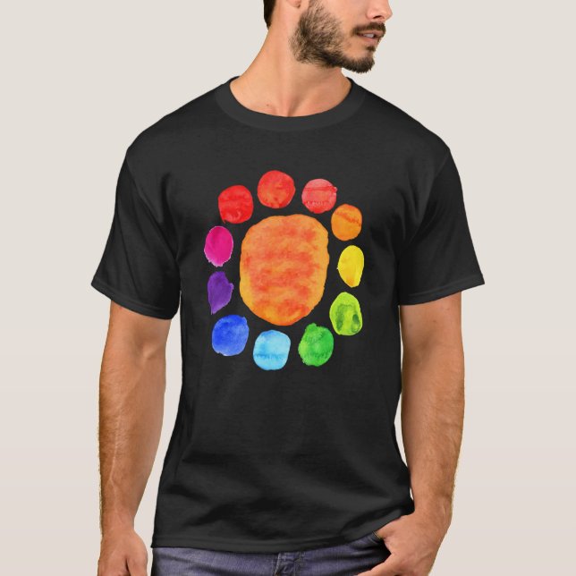 Camiseta Rainbow Polka Dot September 15th International Dot (Frente)