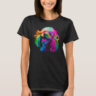Camiseta Rainbow Pop Art Toy Poodle Designer