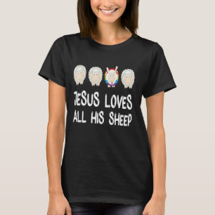 Camiseta Rainbow Pride Gay Christian LGBTQ+ Jesus ama tudo