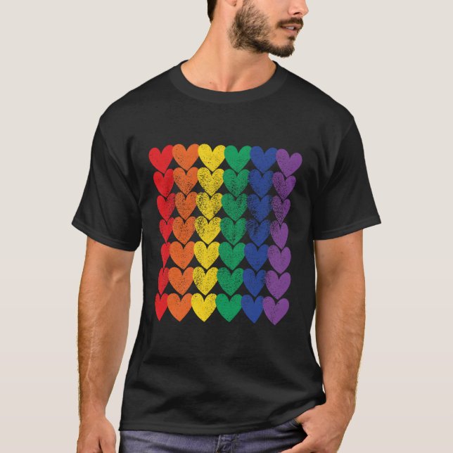 Camiseta Rainbow Pride Lgbtq Rainbow (Frente)