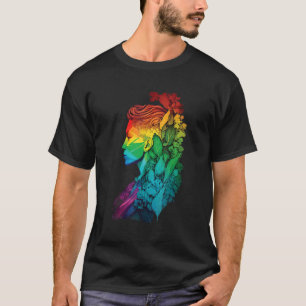 Camiseta Rainbow Pride Nature Modern Gay LGBTQ