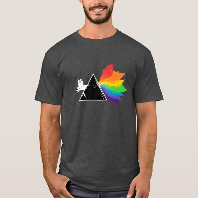 Camiseta Rainbow Prism Fox T-Shirt (Frente)
