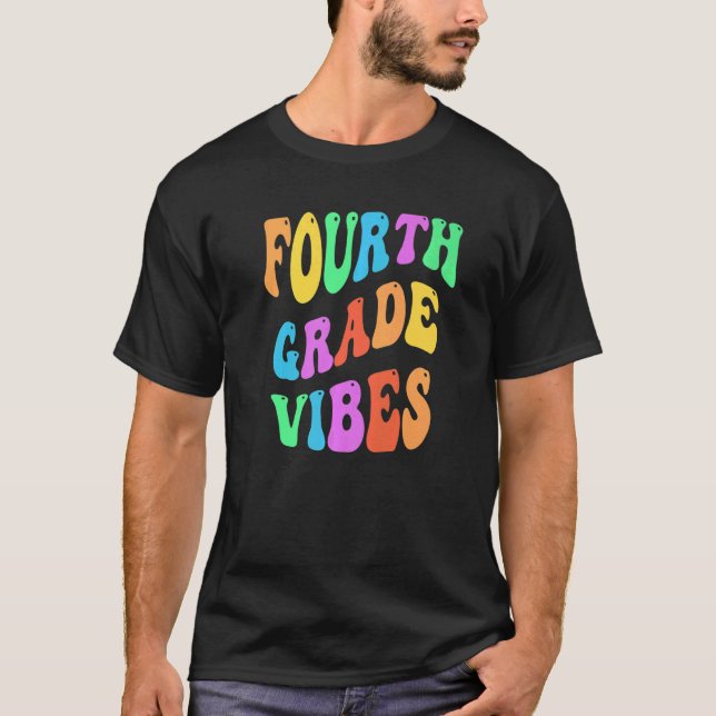 Camiseta Rainbow QUARTO GRAU VIBES Retro 4th Gr Little Mis (Frente)