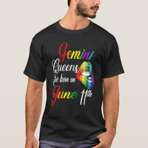Camiseta Rainbow Queens É Nascer Na 11 Gemini Girl B