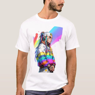 Camiseta Rainbow Rapper Vibes