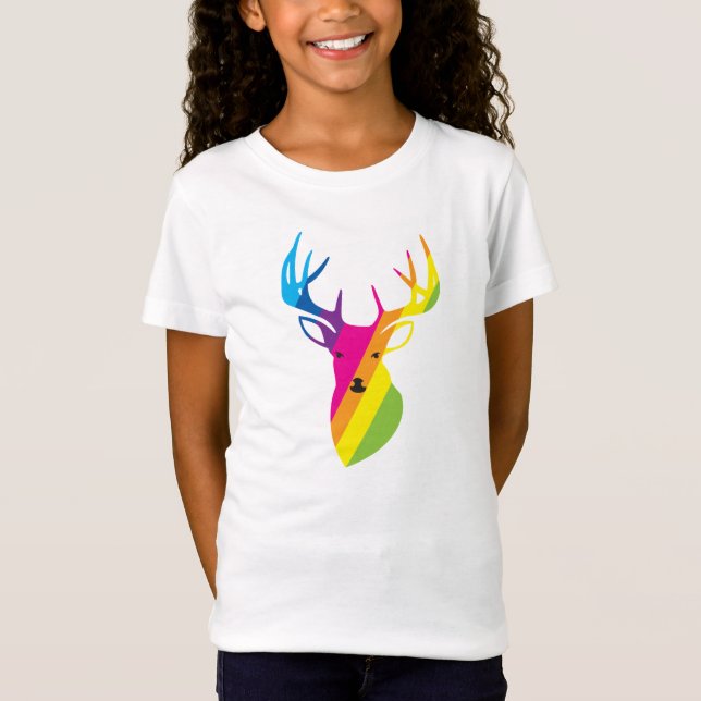 Camiseta Rainbow Reindeer (Frente)