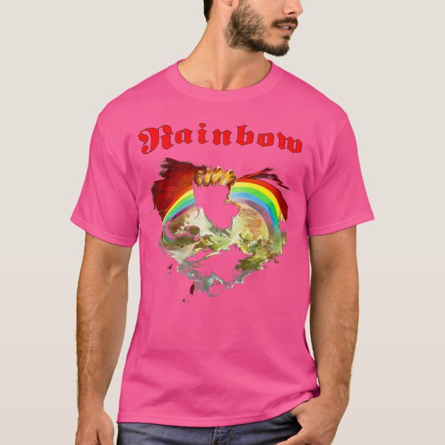 Camiseta Rainbow Rising Ritchie Blackmore Rock (Frente)