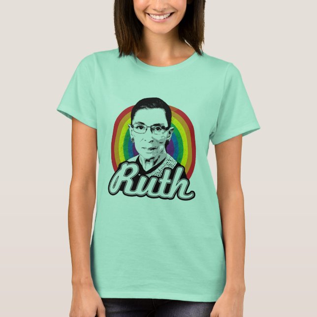 Camiseta Rainbow Ruth 2016 - Ruth Bader Ginsburg - LGBT -.p (Frente)