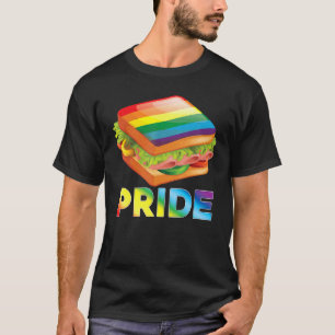Camiseta Rainbow Sandwich Fastfood Lgbt Pride Gay Lésbica C