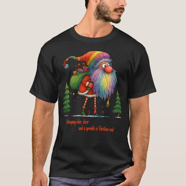 Camiseta Rainbow Santa Magic (Frente)
