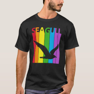 Camiseta Rainbow Seagull Wild Animal