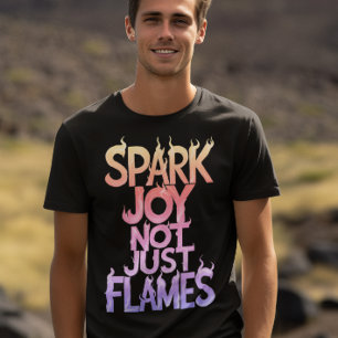 Camiseta Rainbow Spark Joy, Não Apenas Chama