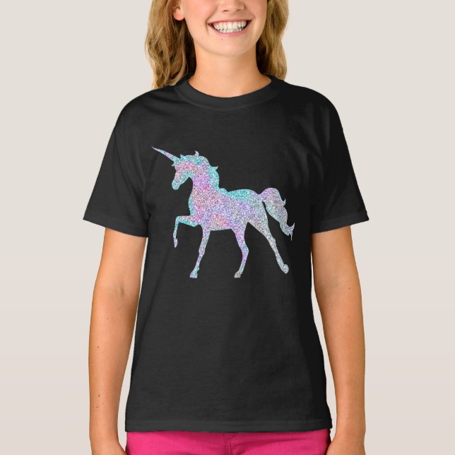 Camiseta Rainbow Sparkle Unicorn (Frente)