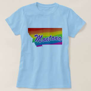 Camiseta Rainbow State Of Montana