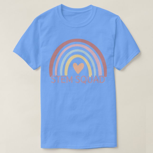 Camiseta Rainbow STEM Science Technology Engineering Math T (Frente do Design)