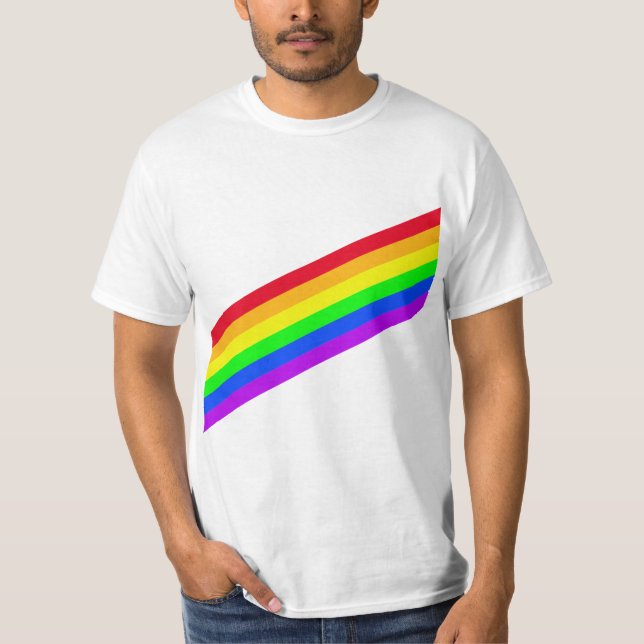 Camiseta Rainbow stripes | LGBTQ+ Pride  (Frente)