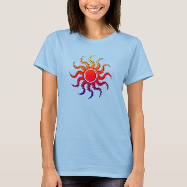 Camiseta Rainbow Sun (Frente)