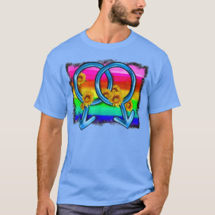 Camiseta Rainbow Sunflower Love is Love LGBT Lésbica Gay Pr