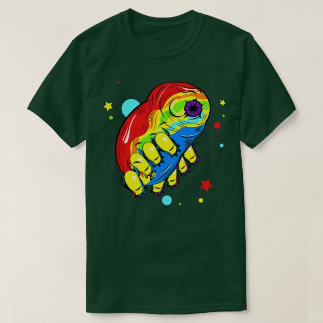 Camiseta Rainbow Tardigrade (Frente do Design)