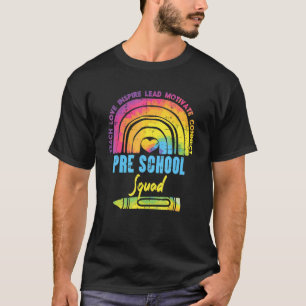 Camiseta Rainbow Teach Love inspira professor de esquadra p