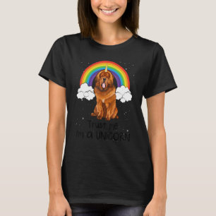 Camiseta Rainbow Tibetan Mastiff Confie em mim. Sou um Cão