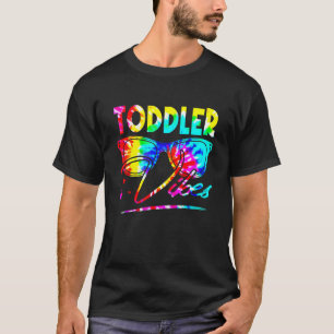 Camiseta Rainbow Tie Dye Óculos Toddler Volta Para Scho