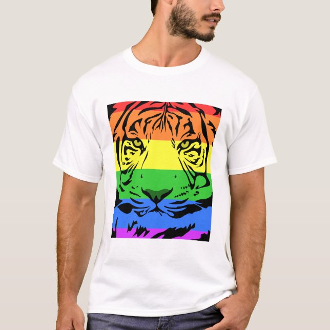 Camiseta Rainbow Tiger (Frente)