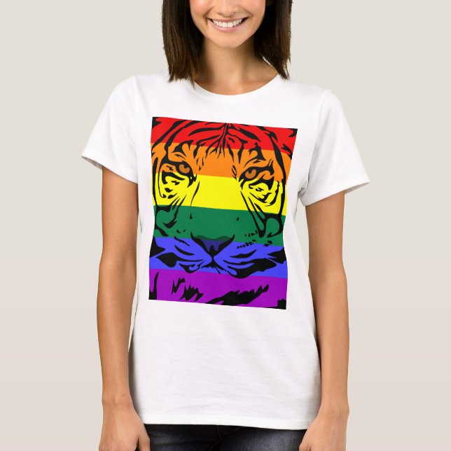 Camiseta Rainbow Tiger (Frente)
