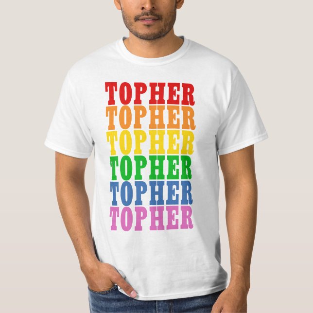 Camiseta Rainbow Topher (Frente)
