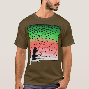 Camiseta Rainbow Trouly Fish Novo Estado do México Mapa Voe