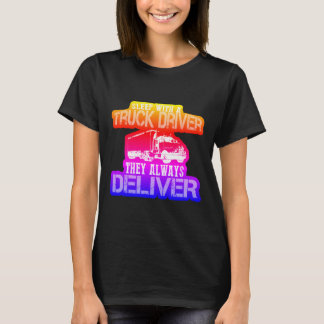 Camiseta Rainbow Trucker Dorme Com Um Motorista De Caminhão