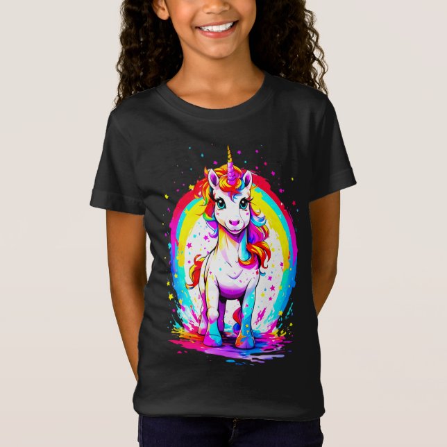 Camiseta Rainbow unicorn (Frente)