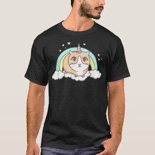 Camiseta Rainbow Unicorn Guiné Pig presente Guiné Pig pre