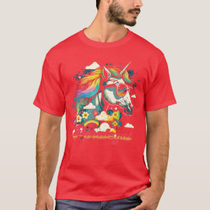 Camiseta Rainbow Unicorn Paralegal