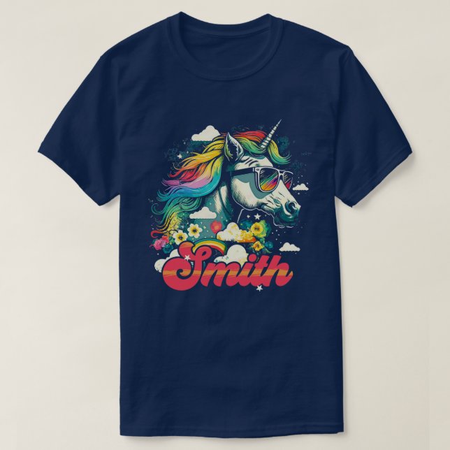 Camiseta Rainbow Unicorn Smith (Frente do Design)